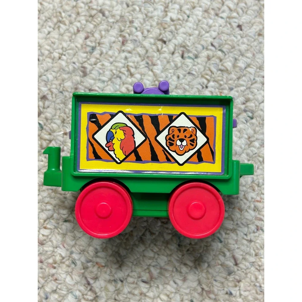 Fisher-Price Train Set Animal Cars Vintage Toy 2001 Mattel Preschool‎